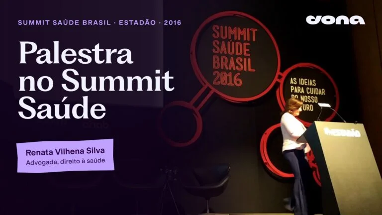 Capa do vídeo da palestra de Renata Vilhena Silva no Summit Saúde Brasil 2016